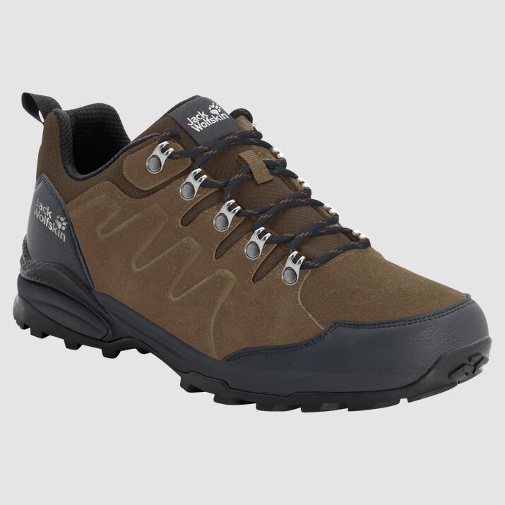 Jack Wolfskin Mens Refugio Texapore Low Hiking Boots Brown 294517MHW